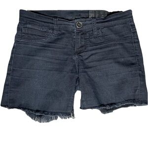 Resin NYC Women's Jean Shorts Size 26 Black Distressed Goblin